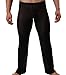 iEFiEL Mens Mesh See Through Home Lounge Pants Nightwear (M, Black)