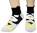 JJMax Women's Superheroes and Villains Cute Cartoon Hero Socks Set, Short Ankle Heroes, One Size