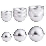 30PCS- Bath Bomb Mold Kit, 15 Set 3 Size Mold & Bath Bombs Press for DIY Making Supplies
