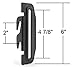 #35 Bed Frame Conversion Brackets, FOUR Down Hooks, Bolt-On to Hook-On, Headboard to Footboard, Bed Frame Adapter Plates, 2 Inch Height Adjustment