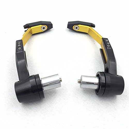 HTT Motorcycle Adjustable Length Gold Black Total CNC 7/8"(22mm) Protector Proguard System Pro Brake Clutch Levers Protect Guard For Harley Dyna Honda CBR VFR CR XR Yamaha FZR YZF Aprilia