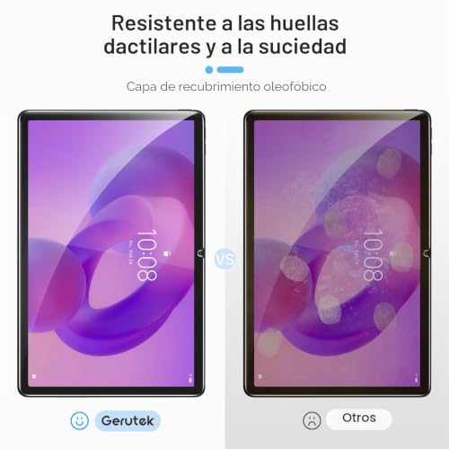 Gerutek [2 Pieces Screen Protector for Lenovo Idea Tab 11 inch 2025/Tab M11/Tab K11, (TB-336FU/336ZU/330FU/331FC), 9H, Anti-Scratch, Anti-Fingerprint, Bubble-Free, Tempered Glass for Lenovo idea tab 11
