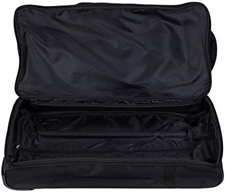 TPRC Sierra Madre II Upright Rolling Duffel Bag, Black/Gray, 36-Inch