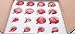 youseexmas Glass Christmas Ornaments Red Pack of 32