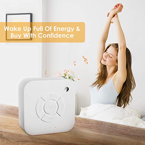 White Noise Machine, 2019 Upgraded Sleep Relax Sound Machine with 8 Soothing Nature Sounds and Sleep Timer
