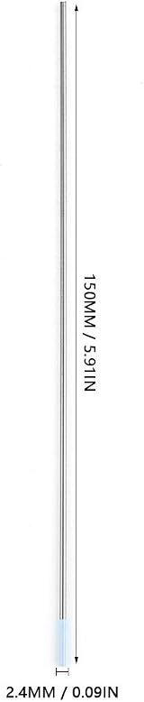 Vikye 10Pcs Zirconiated Tungsten Electrodes WZ8 White Tip for AC TIG Welding view 6