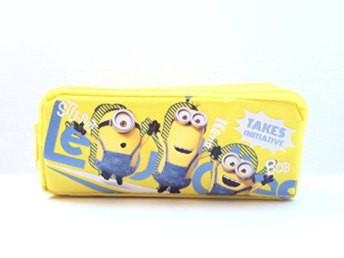 2015 New Minions Stuart-kevin-bob Pencil Holder/pouch/case(1pc Yellow)