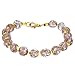 Glass Of Venice Murano Glass Sommerso Bracelet - Ice Champagne