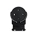 Wall Mount Holder & Cord Wrap for Amazon Echo Dot 2nd Generation - For Kitchen, Bathroom, Bedroom, Living Room & Office - Peel & Stick - No Hardware Required by STORAGE THEORY (Black)