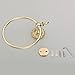Leyden Polished Gold Towel Ring, Bathroom Hand Towel Holder Wall Mounted Gold Towel Rack Round