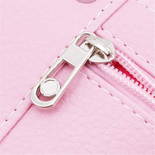 Yunzee Women Handle Small Cosmetic Bag Cosmetology and Hairdressing Accessories Makeup Bag Storage Bag,Pink,Poly Urethane