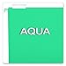 Pendaflex Recycled Hanging Folders, Letter Size, Aqua, 1/5 Cut, 25/BX (81616)