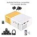 Gunor Mini Projector, YG300 Portable LED Projector Support PC Laptop USB Stick USB/SD/AV/HDMI Input for Video/Movie/Game/Home Theater Video Projector, Best Gift for kid (Yellow)thumb 3