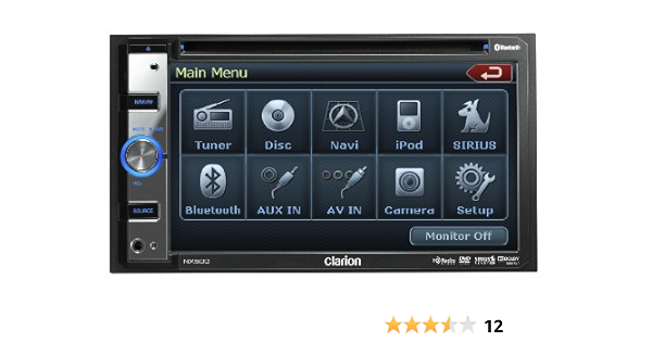 Clarion Nx500 6 5 In Dash Motorized Touchscreen Dvd Cd Mp3 Usb Receiver Built In Navigation And Bluetooth Amazon Ca Sports Outdoors