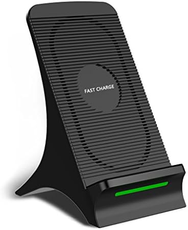 Sxinvan Safe and Fast Wireless Charger, Wireless Charging with Cooling Fan Stand Pad for iPhone X 8 Plus Samsung Galaxy S8 Plus S7 S6 Edge Plus Note 8 5 Nexus 6/7 and Other Qi Enabled Devices