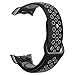 Aolvo Silicone Watch Bands Replacement Accessories Strap fit Samsung Gear Fit2 Pro SM-R365/ Gear Fit2 SM-R360 Black-Gray