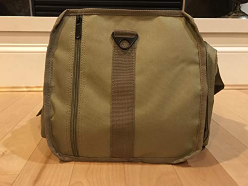 SoarOwl Tactical Shooting Range Bag Waterproof Pistol Range Duffle Bags with Lockable Zipper and Heavy Duty Antiskid Feet (Updated Coyote Tan)