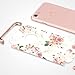 iPhone 7 Case, SwiftBox 3 in 1 Ultra Slim Electroplated Texture Flowers Hard Case for iPhone 7 with Tempered Glass Screen Protector and Owl Phone Strap (Pink Rose)