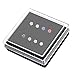 LOYALLOOK 8Pcs Surgical Steel Crystal Flower Nose Ring Stud Straight Bone Stud Ring with Box