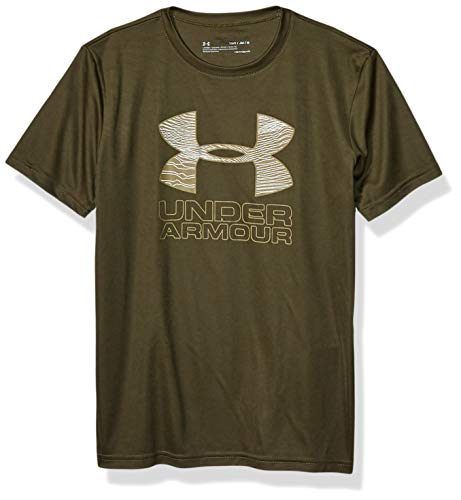 Under Armour playera con logo estampado y relleno para niño