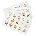 New - 50 Washable Plastic Herb and Spice Jar Labels. Colourful, Attractive Pictures of 50 Herbs And Spices.