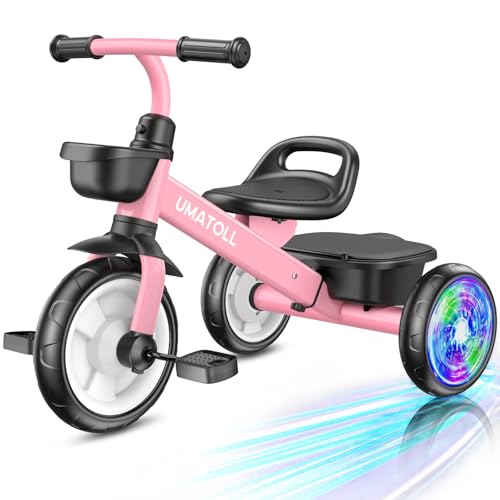 Umatoll Tricycle for Toddlers 2-5 Year Old, Birthday Gift for Girl Age