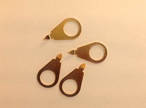 4 Pack Gold Finish Guitar Pot Pointer Washers 30 Degree US Spec 3/8 inch Bushing