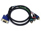 3ft VGA to 3 RCA Component Video Adapter for Projectors