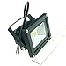 QUANS 10W 12V 24V DC AC LED Flood Light Lamp Floodlight Security Outdoor Waterproof Ultra Bright Black, 4PCS Warm White