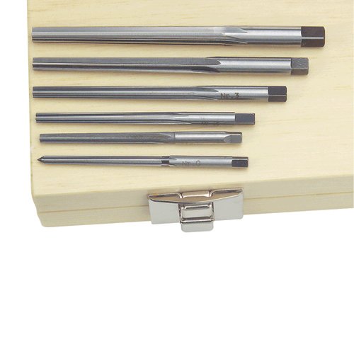 TTC 6 Piece H.S.S. Taper Pin Reamer Set- Flute Shape: Straight flute Size : #0 to #5
