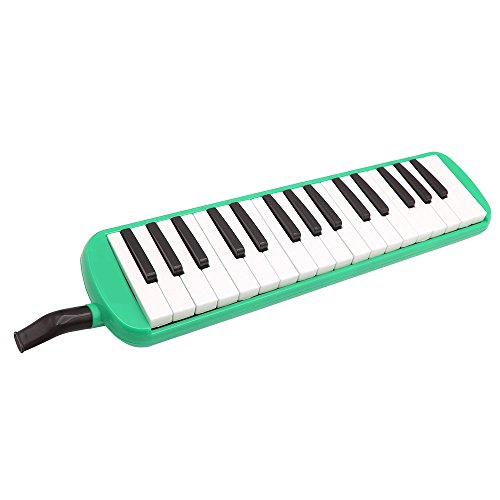 Soogo Melodica with Mouthpiece & Hose & Bag for Children (32-Key Green) - Thumbnail 3