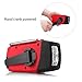 KIPOZI Solar Hand Crank AM FM WB NOAA Multifunctional Compact Dynamo Emergency Weather Radio LED Flashlight Smart Phone Charger with Cables