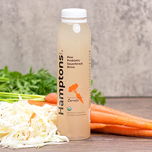 Hamptons Brine Raw Probiotic Sauerkraut Brine made with Organic Carrots
