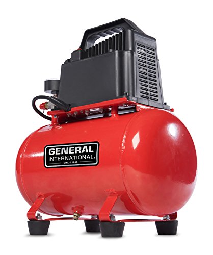General-Intl-Power-Products-AC1200-Portable-3-gallon-Oil-Free-Air-Compressor-06-CFM-115-PSI-Red