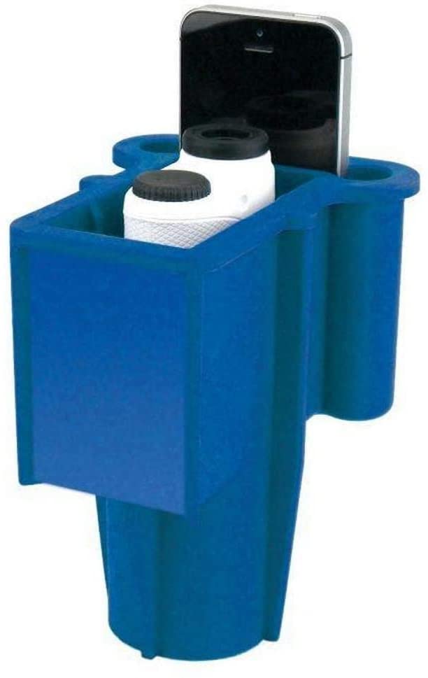 The Range Gripper for Golfers - An All-In-One Rangefinder/Smartphone Holder- Fits Any Golf Cart Cupholder, Secures & Protects Your Range Finder & Cell Phone - Never Lose Valuables Again, Royal Blue