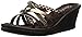 Skechers Women's Cali Rumblers-Social Butterfly Wedge Sandal, Bronze Rhinestone, 7 M US