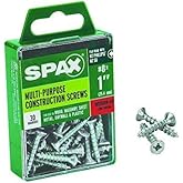 SPAX No. 8 x 1 in. L Phillips/Square Flat Head Zinc-Plated Steel Multi-Purpose Screw 30 Each