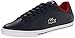 Lacoste Men's Grad Vulc TS Casual Shoe Fashion Sneaker, Dark Blue/Red, 9 M US