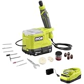 RYOBI ONE+ 18V Cordless Precision Craft Rotary Tool Kit with 1.5 Ah Battery and Charger