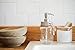 Nicole-Rhea Mason Jar Soap Dispenser/Lotion Dispenser (Includes Satin Brushed Soap Pump, Canning Style Lid and Clear Ball Brand Glass Mason Jar) Model 10-102SC