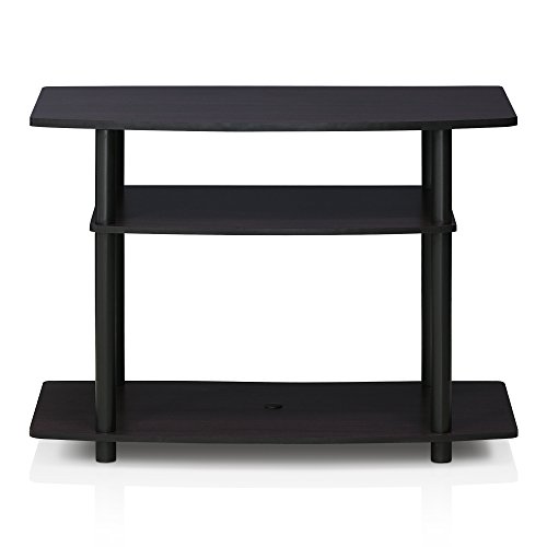 Furinno Turn-N-Tube TV Stand, Composite Wood, PVC Tubing, 59.3 x 40.2 x 80 cm, Dark Walnut