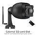 Ctronics PTZ Camera Outdoor,1080P WiFi Security IP Camera, 355° Pan 120° Tilt 4X Optical Zoom, Instant Notification of Motion Detection,165ft Night Vision, Black
