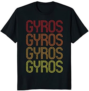 GYROS 70's Vintage Mediterranean food T-Shirt