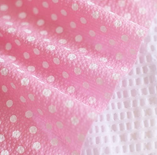 Amazon ホワイトドットピンク コットンリップル生地 幅130cm X 90cm 布 生地 通販