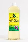 Perilla Seed Oil Organic Carrier Cold Pressed by H&B OILS CENTER Premium Fresh 100% Pure 16 oz