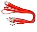 Bird Fiy® 50 Pcs Lanyard Bulldog Clip 32-inch Flat Braid Neck Lanyard for Id Cards/badges (Red)