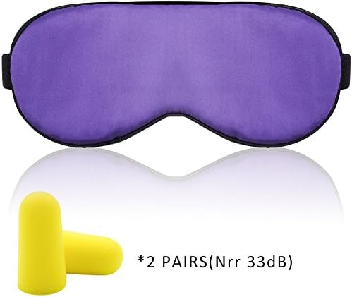 Goodsays Silk Sleep Mask Eye Mask ¨C Ultra Comfortable Sleeping Mask & Blindfold for Women/Men/Kids with Free Earplugs