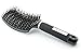 Boar Bristle Hair Brush: Nylon Detangling Pins and 100% Natural Boar Bristles for Hair Oil Distribution. Curved for Scalp Massage. Vented For Faster Drying.(Black)
