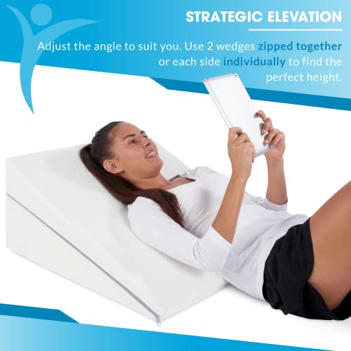 Bed Wedge Pillow RS10 for Acid Reflux Surgery Heartburn Gerd Reading