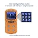 4 Gas Detector Portable Multi Gas Detector Monitor Color Display with Graphing Rechargeable Battery Sound Light Alarm 4 in 1 Gas Analyzer